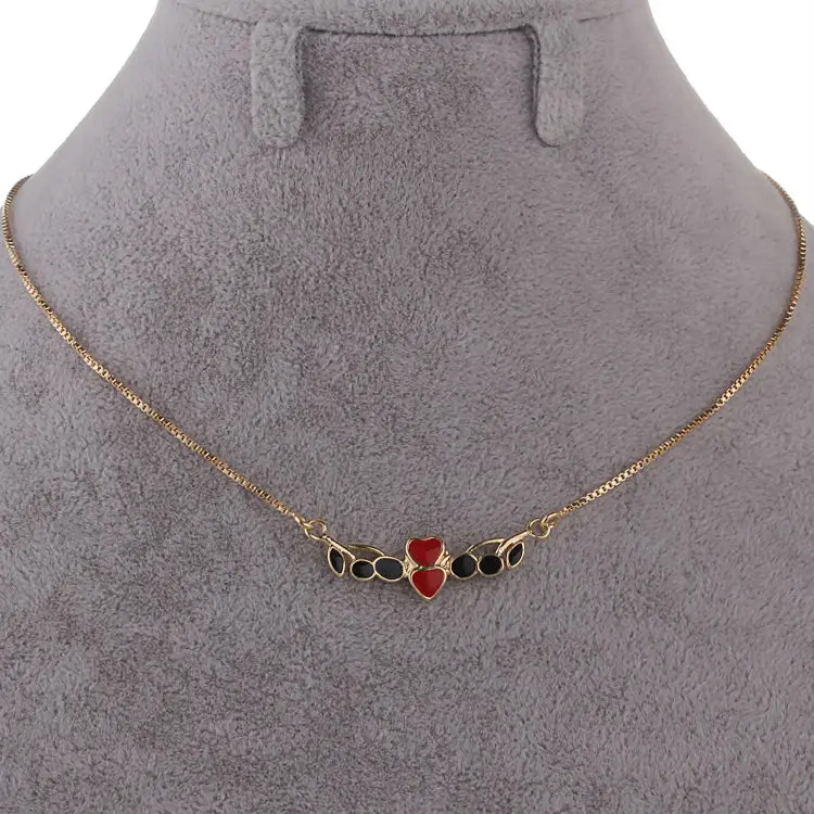 Распродажа Aliexpress милые детские ожерелья в форме сердца подвеска для