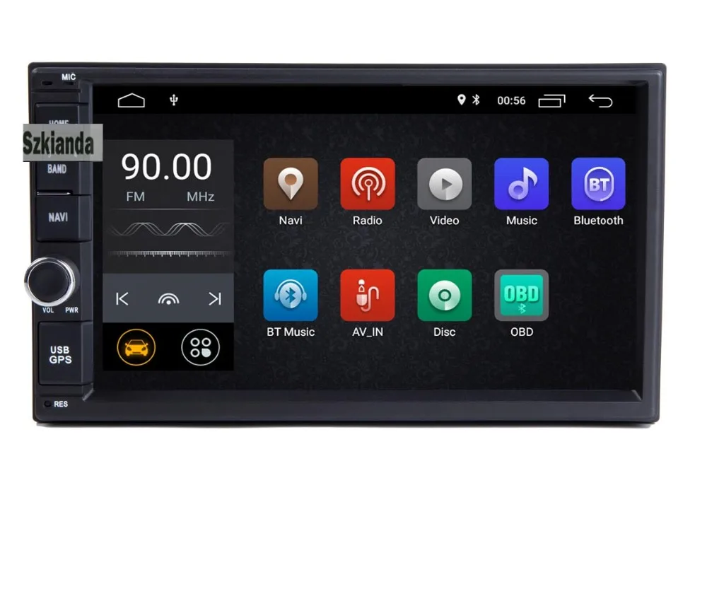 Автомобильный DVD gps android 8,1 плеер 2 din радио универсальный gps навигация Мультимедиа для Nissan Toyota Volkswagen Mazda BYD Kia VW