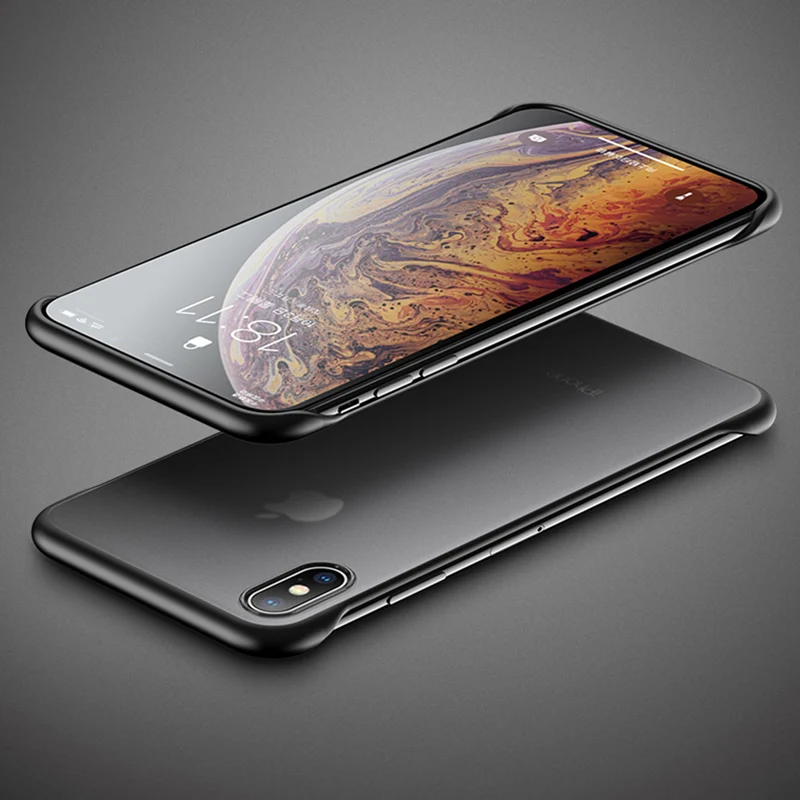 Чехол для iPhone 7 Роскошный чехол без рамки с кольцом Жесткий из поликарбоната 6 8 Plus