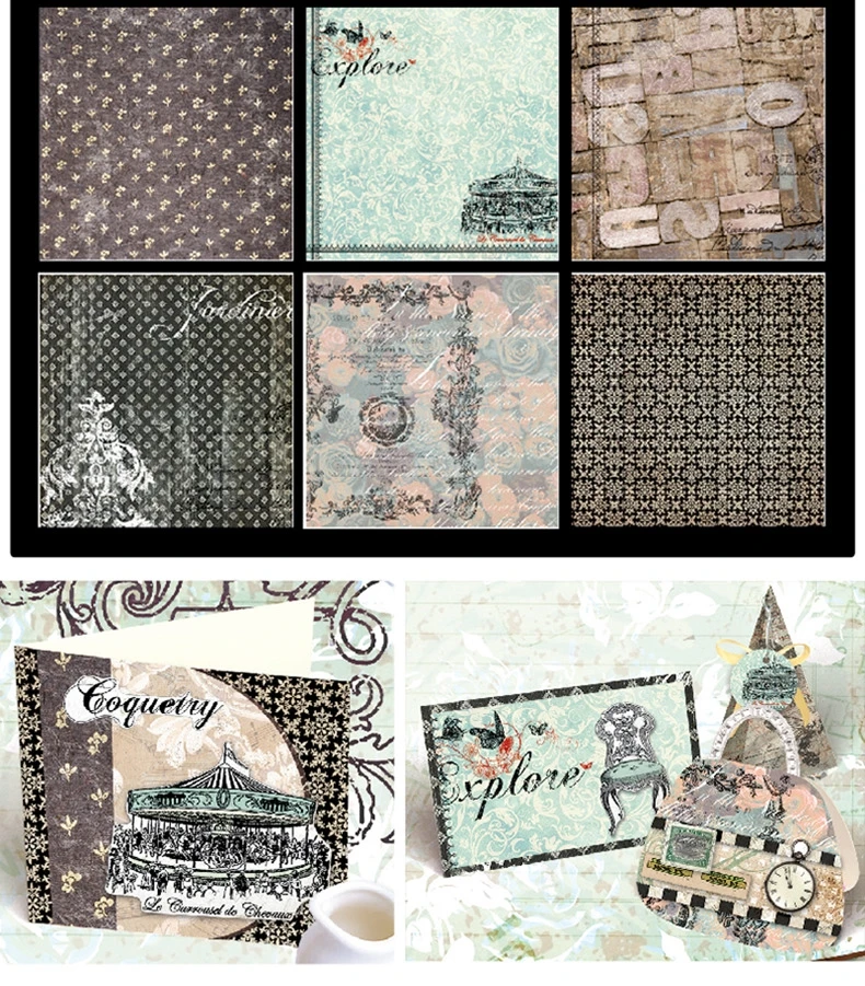 ENOGREETING scrapbooking paper word key butterfly label die cut pattern with background set of 27sheets papercraft kit | Дом и сад