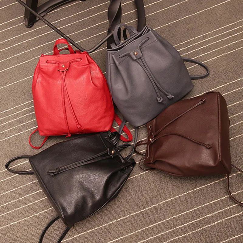 Модные Дамские туфли из pu искусственной кожи рюкзак школы девочки подростки