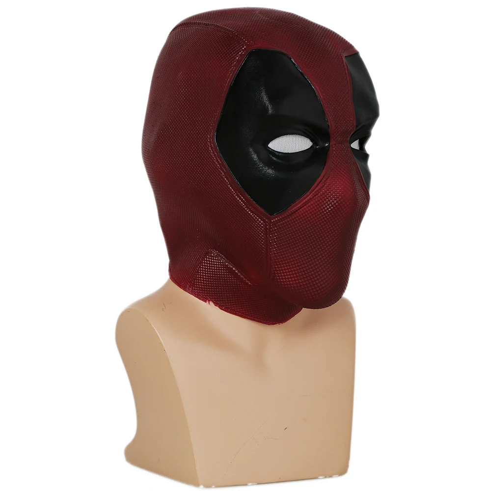 XCOSER обновленная маска для косплея из фильма Vesion Deadpool, красный латексный шлем на всю голову, костюм для косплея Deadpool, реквизит, маска на Хэллоуин
