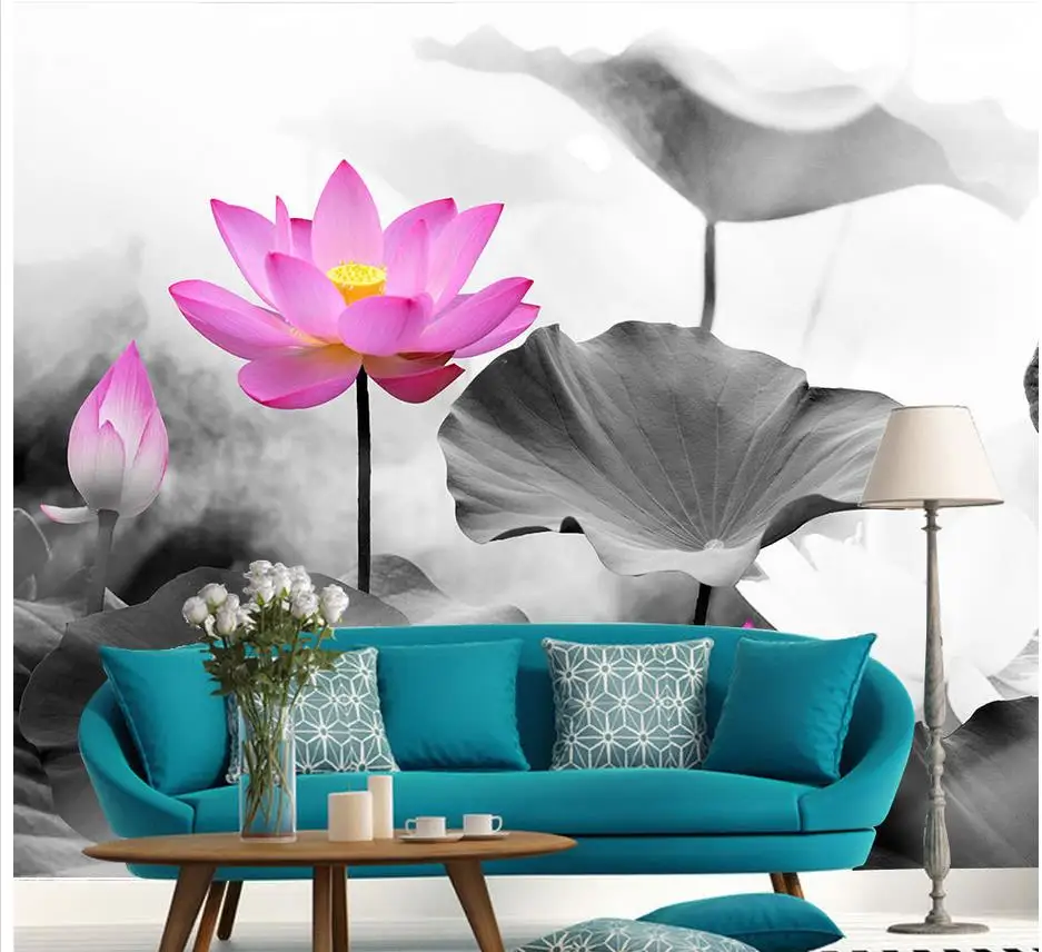 Обои для гостиной Lotus китайские обои стен 3d окон украшение дома | Обустройство