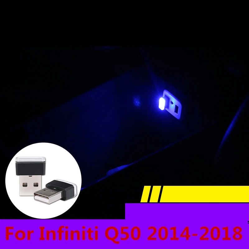 Беспроводной светодиодный мини-светильник для салона автомобиля Infiniti Q50 2014-2018 с