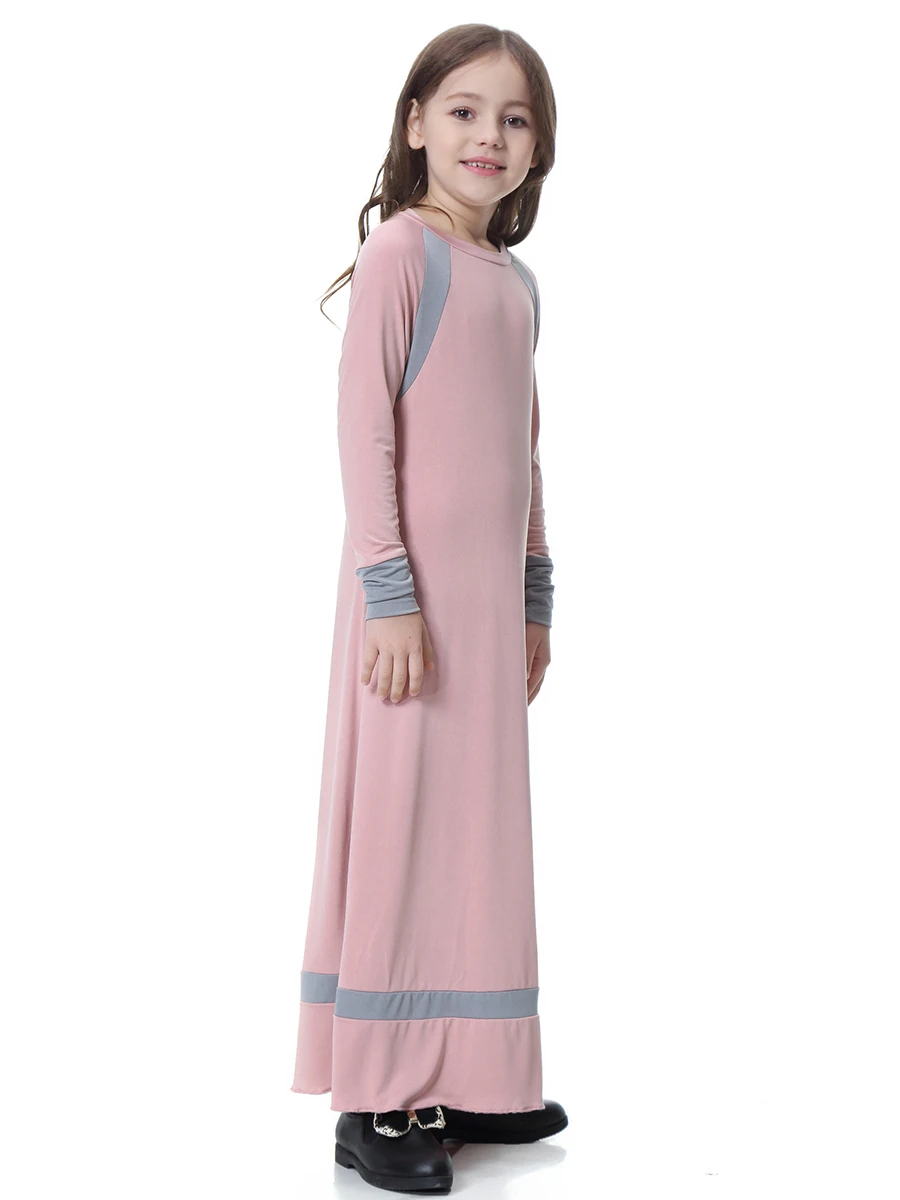Мусульманский детский длинный халат для девочек платье кимоно иуба Рамадан