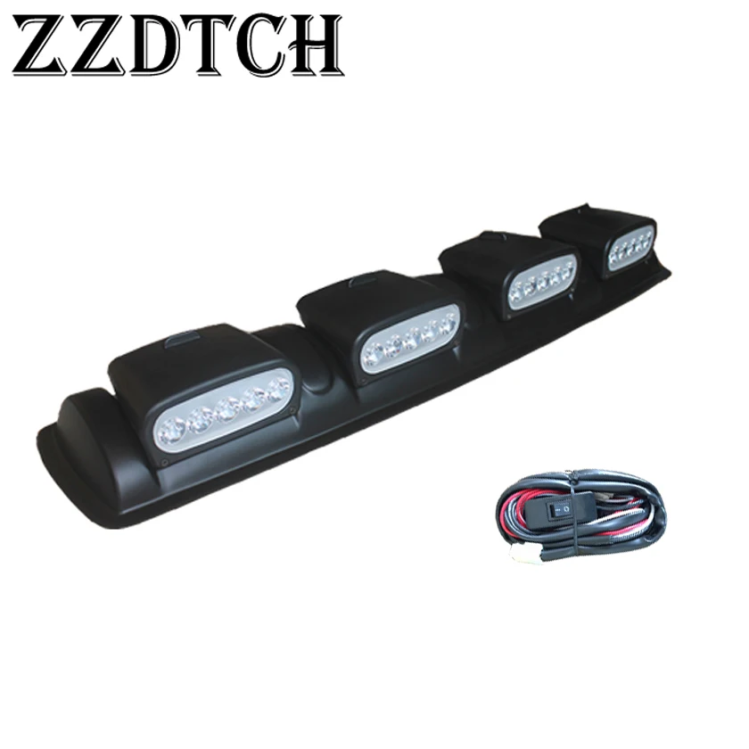 ZZDTCH 1 шт. светодиодный 12V устанавливаемый на крыше автомобиля противотуманная