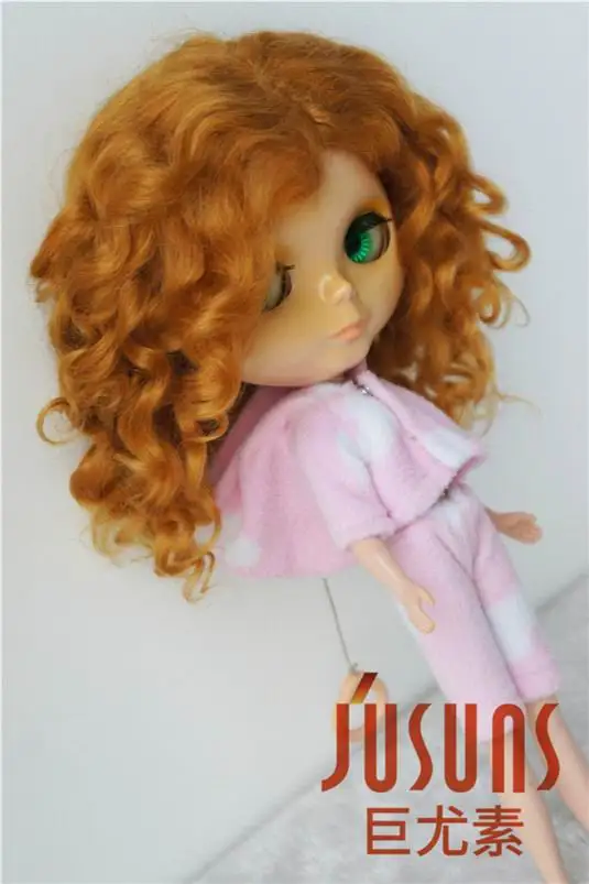 JD039 10-11 дюймов Популярные Длинные волны BJD парик для куклы мохеровый новейший из мягкого мохера волос для BJD куклы высокого качества куклы аксессуары