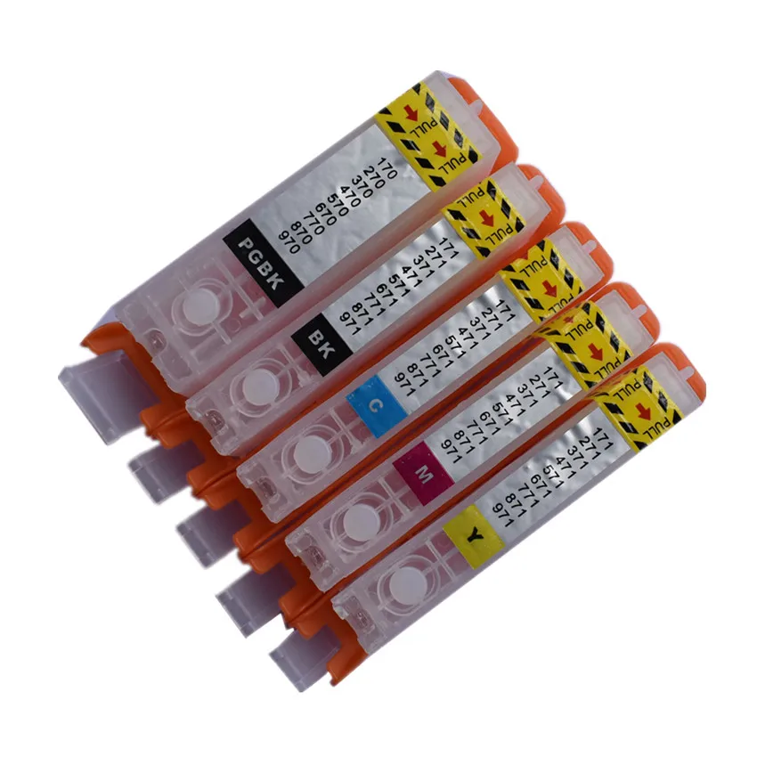 Cartucho de Tinta Recarregável para Impressora Canon Pixma Mg6840 Mg5740 Ts5040 Ts6040