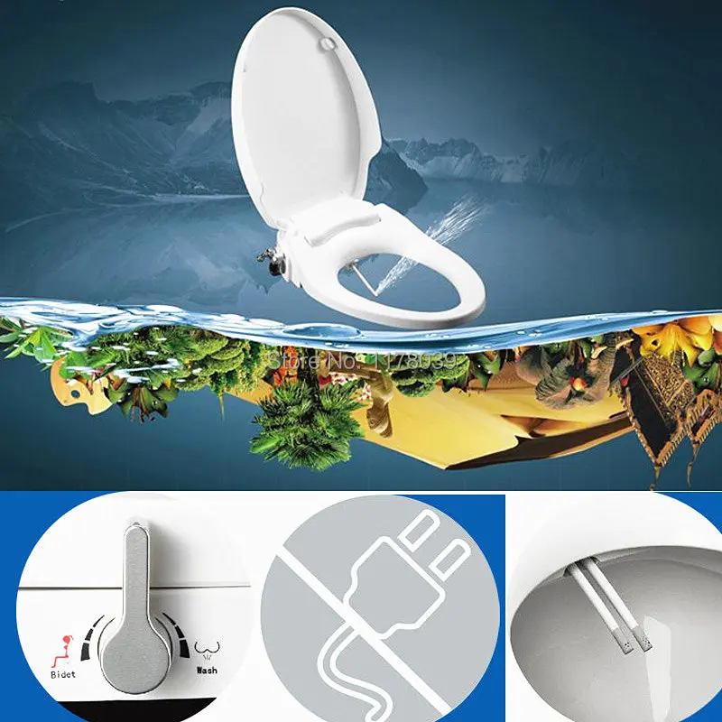 Без электрическое умное биде для туалета различные стили U/V/O крышка горшку