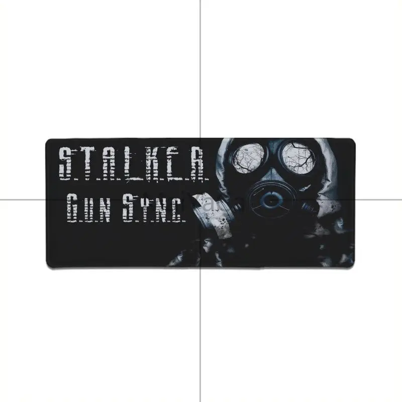 Lock Edge 40X90cm MaiYaCa мальчик подарок коврик Сталкер геймер маска логотип прочный резиновый компьютерные Коврики супер большая игра геймер игровой коврик для мыши Клавиатура коврик - Цвет: Lock Edge 40X90cm