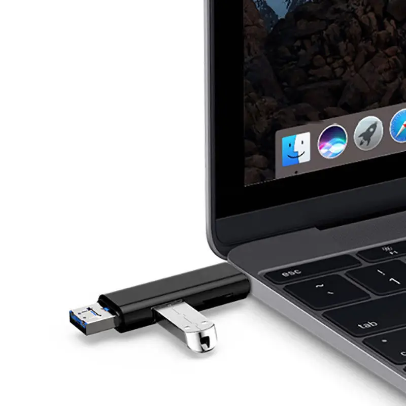 3 в 1 Тип C/Micro USB OTG адаптер карт C/ USB/ Micro USB/SD/TF устройство чтения памяти для Andrio ПК