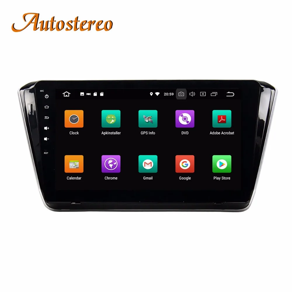 Android 9 автомобильный без DVD плеер gps навигация для SKODA SUPERB+ головное устройство мультимедийный плеер радио магнитофон Авто Стерео ips