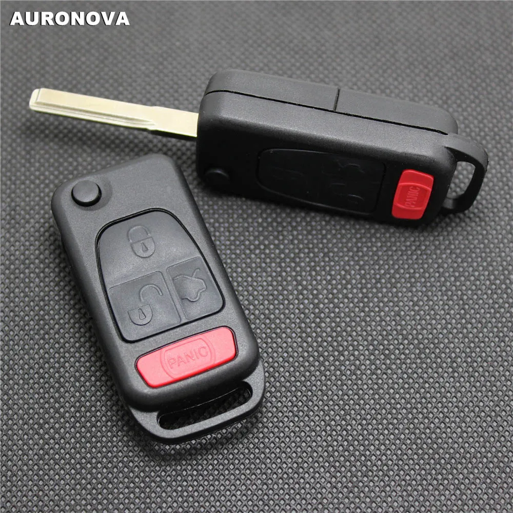 AURONOVA Новый Сменный Складной Корпус ключа для MERCEDES BENZ C E S ML W140 3 + 1 кнопки маленькая