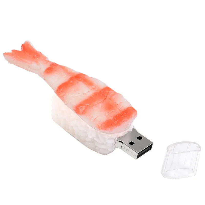 JASTER Pen drive, 4 ГБ 8 ГБ 16 ГБ 32 ГБ 64 Гб usb французский, пицца, суши, форма USB Flash USB2.0 Флешка с углублением под большой палец - Цвет: E
