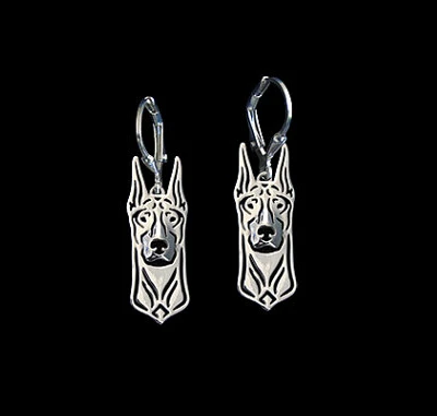 Прямая поставка-серьги Doberman (вверх уши) | Украшения и аксессуары