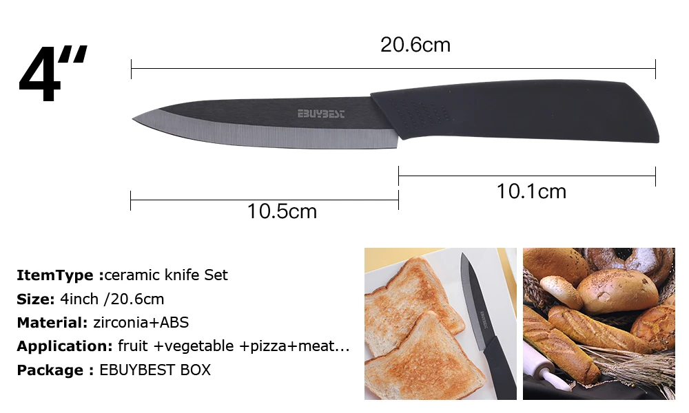 Zirconia Ceramic Knives Set Knives Set 3 4 5 6 inch+ Peeler Multi-color Handle Paring Slicing Chef Knife Kitchen Cooking Tools