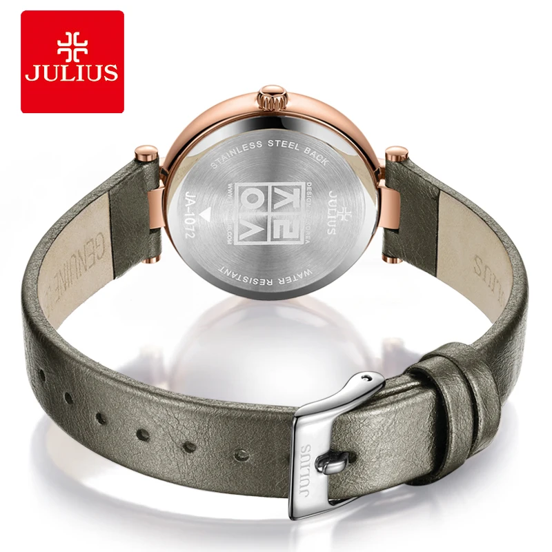 Новые модные женские часы японские кварцевые элегантный кожаный браслет стразы