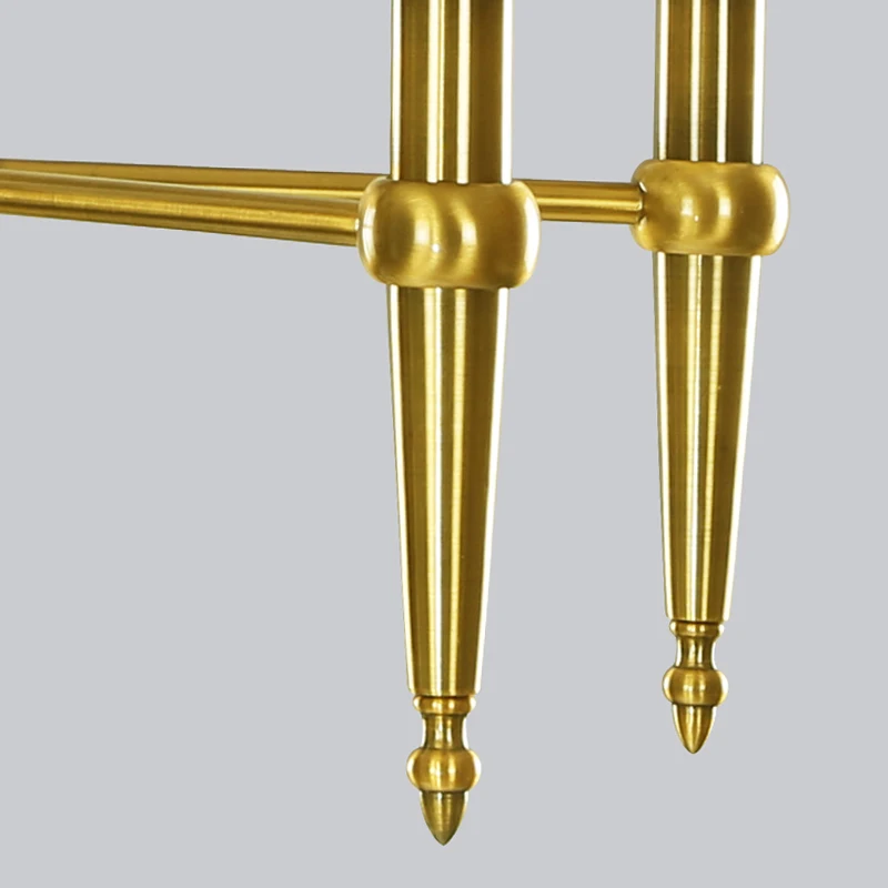 Regron минимализм люстры Светодиодные лампы медь золото люстра лампада арт деко