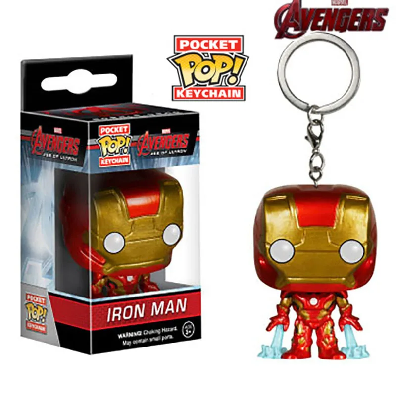 FUNKO POP Marvel Мстители: эндшпиль Тор Локи танос Веном Дэдпул Лига Справедливости Карманный Брелок фигурка игрушки для мальчиков - Цвет: Темно-синий
