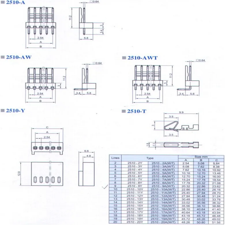 10 шт. 2pin/3pin/4pin/5pin/6pin/7pin/8pin/9pin/10pin/12P KF2510 2,54 мм вилка соединителя с проводом кабель 30 см Длина