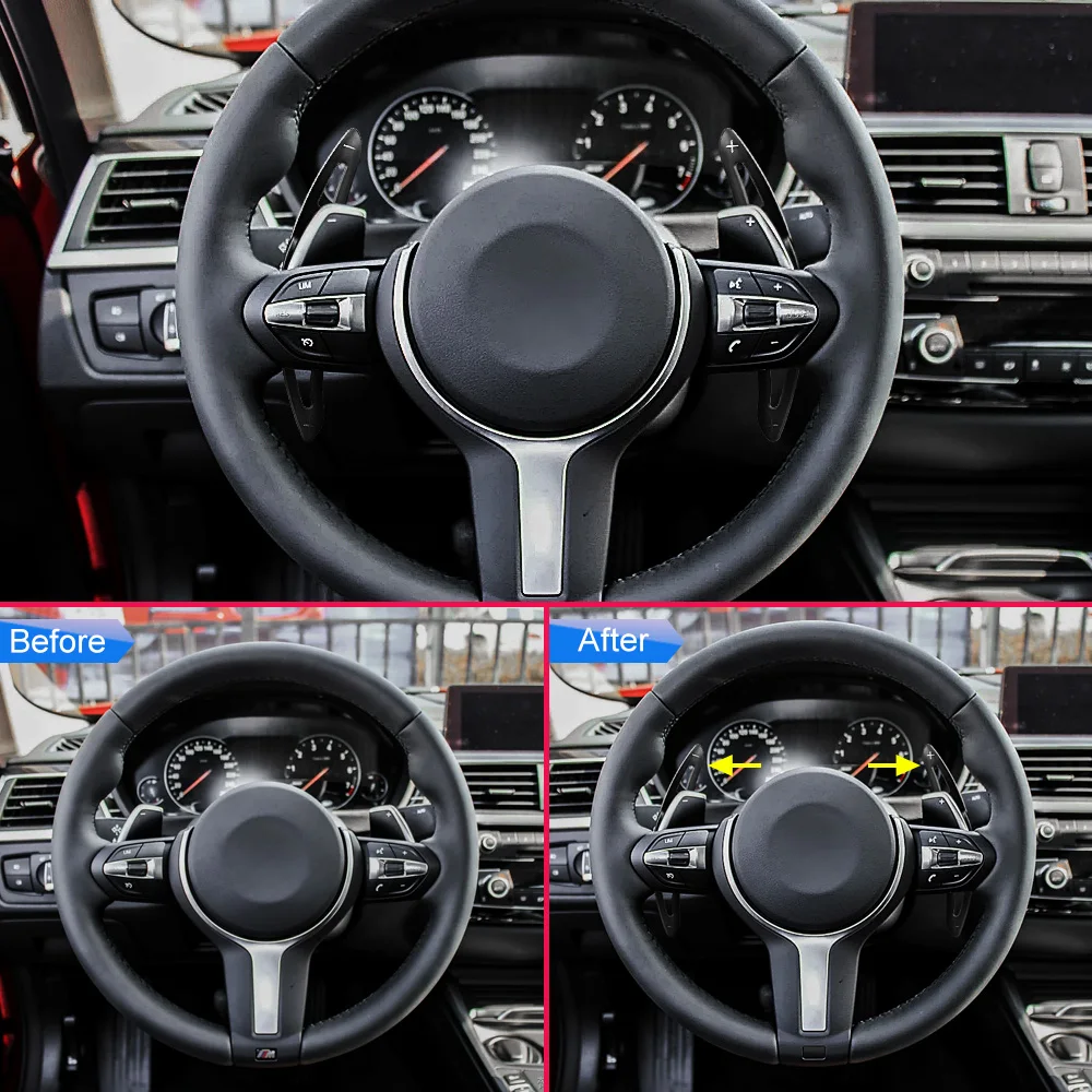 Матовый черный удобный алюминиевый руль Ex Paddle Gear Shift аксессуары для BMW X1 X3 X4 X5 X6 1 2 3