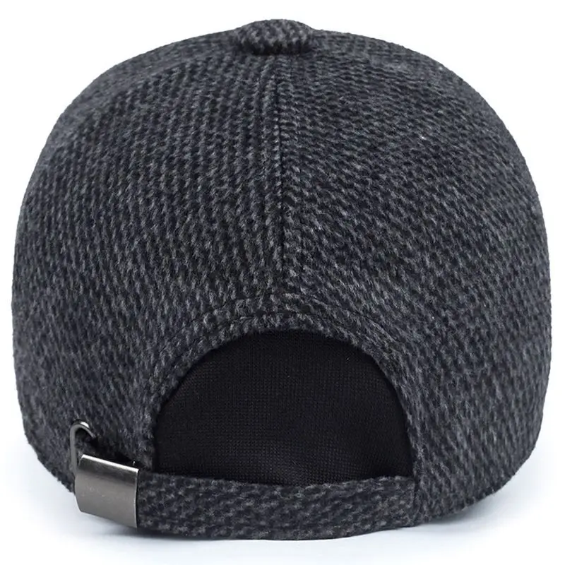AETRUE Men Snapback Baseball Cap Brand Bone homme Earflaps Dad Hats For Gorras Casquette Chapeau Thicken Warm Winter Hat | Аксессуары