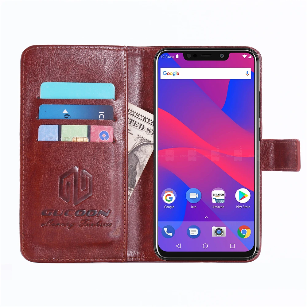 Классический чехол-бумажник GUCOON для BLU Vivo Go XL4, чехол из искусственной кожи, чехол-книжка для BlackBerry Evolve, модная сумка для телефона