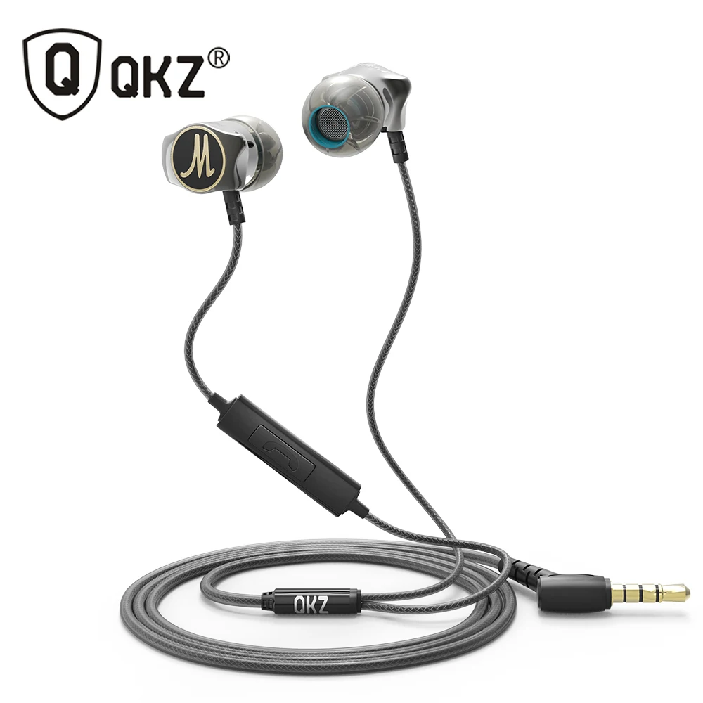 Наушники QKZ X10 из цинкового сплава с шумоподавлением наушники DJ вкладыши HiFi
