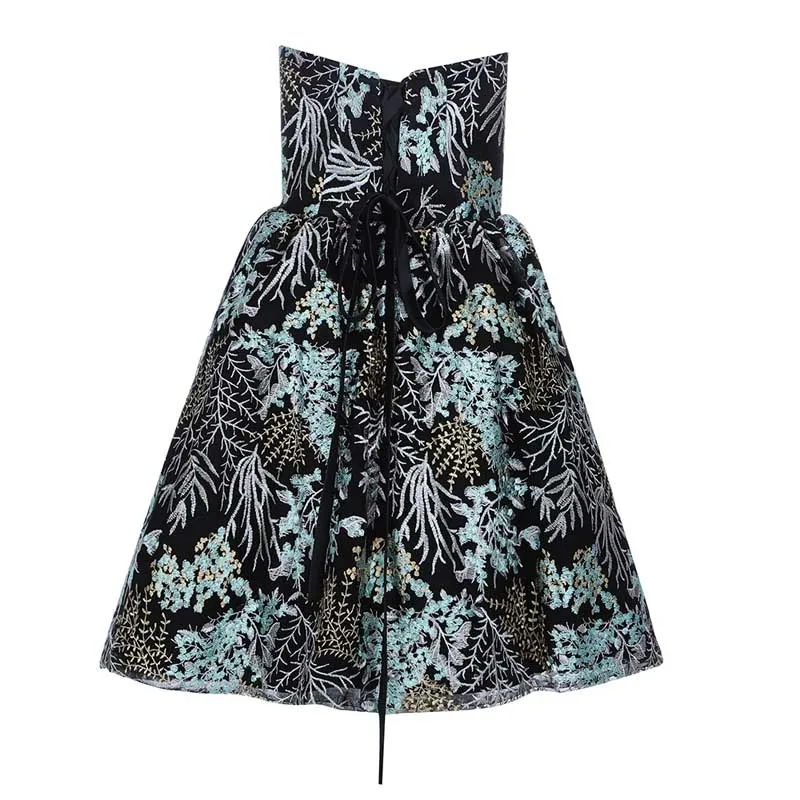 Оптовая продажа 2019 Новое Женское Платье черное без Бретелек Кружевное милое и