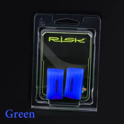Blue-1 pair RISK 1 пара силиконовая вилка руля велосипеда лента вилка дорожный велосипед противоскользящее кольцо руль обмотка руля водонепроницаемые заглушки аксессуары - Цвет: Blue-1 pair