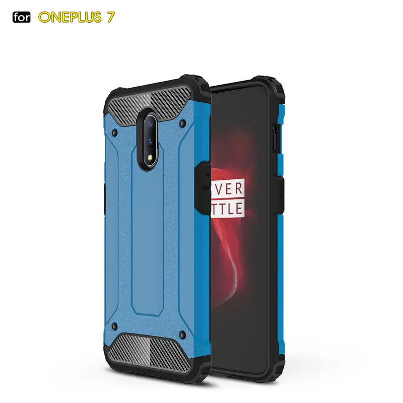 Для OnePlus 7 армированный Гибридный Жесткий Силиконовый противоударный чехол для OnePlus 7 Pro 1 7 чехол для телефона s твердая задняя крышка Capa Funda One plus 7