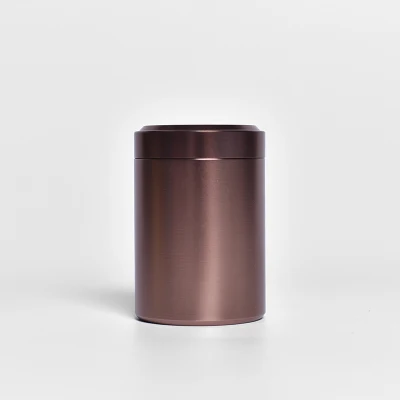 small coffee Портативная жестяная банка для чая, металлическая коробка для хранения чая, контейнер, титановая банка, канистра, caddy для tieguanyin, китайский зеленый чай - Цвет: small coffee