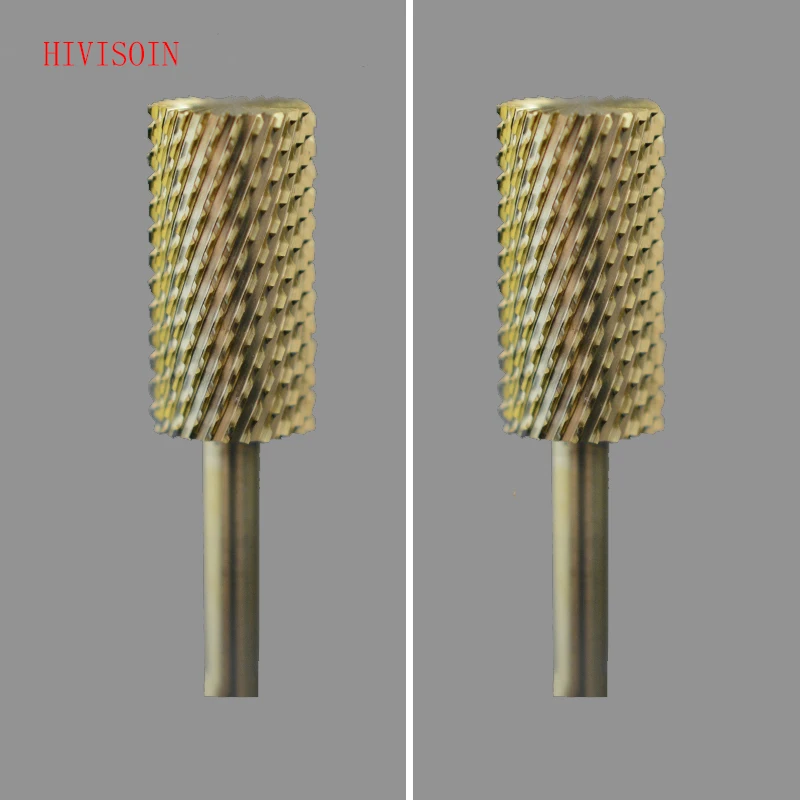 

Gold Large Pink & White Bit - HIVISOIN Carbide Nail Drill Bit -C
