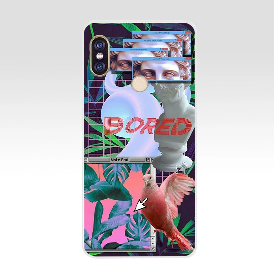 179FG Vaporwave эстетичный Мягкий Силиконовый ТПУ чехол для телефона xiaomi redmi 5A 8 8A 5Plus note 5