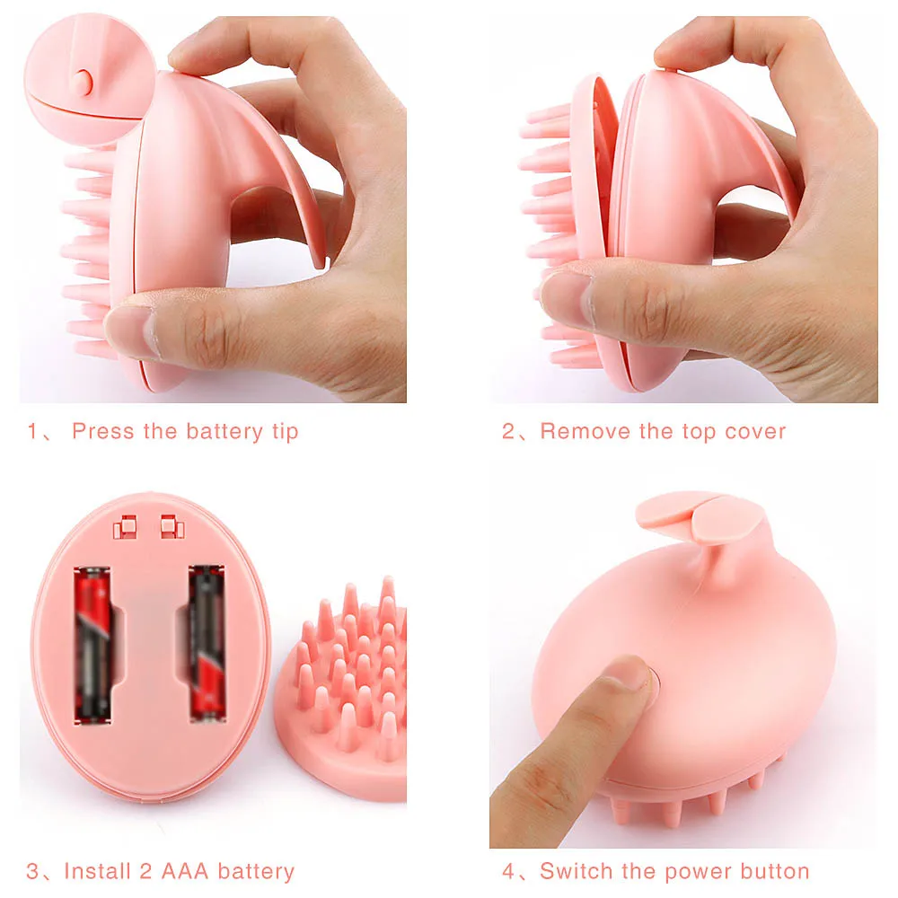 Электрический массажер для головы с милым Кроликом Волшебный Шампунь массажная