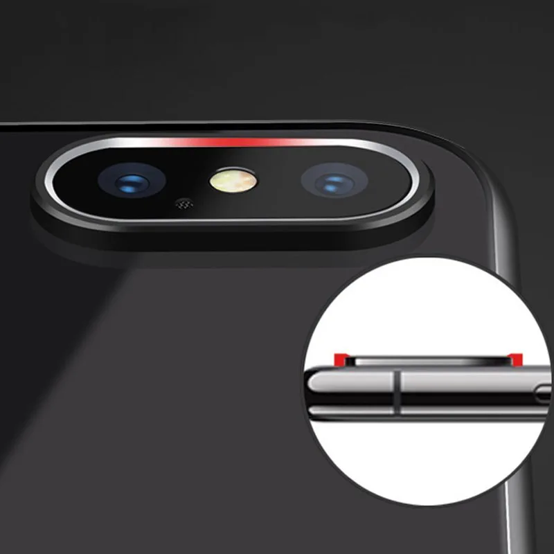 Защитное кольцо для объектива камеры iPhone X алюминиевый чехол с покрытием 10 XR XS 11 Pro