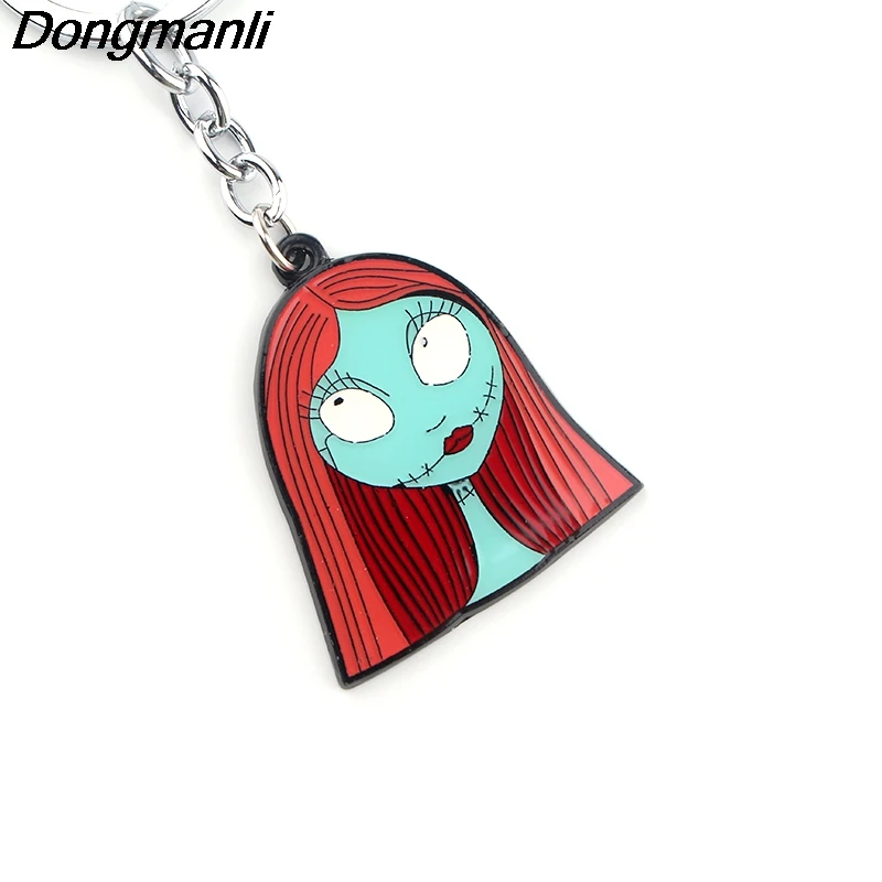 P3880 Dongmanli Кошмар перед Рождеством брелок милый эмалированный металлический кулон автомобильный брелок для ключей подарки
