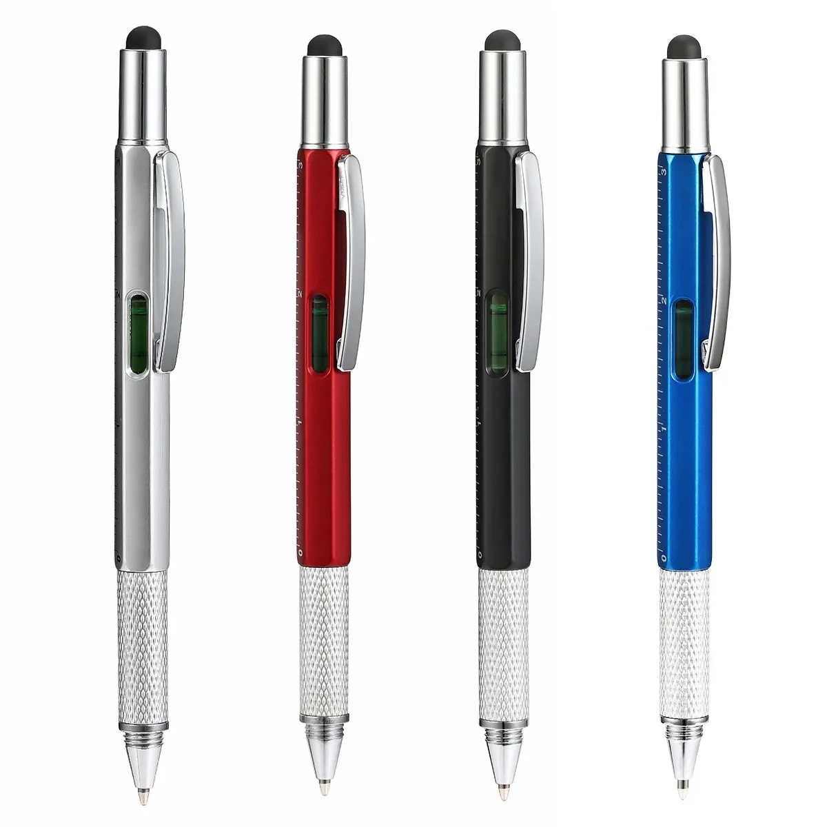 Refit Multi-function Tool Ballpoint Caliper Level Scale Instrument Touch Capacitor Advertising Pen Is Suitable | Канцтовары для
