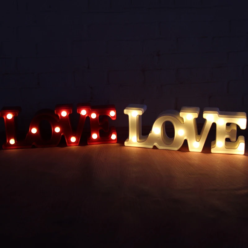 12 &quotширокий мини белый пластик и надписью LOVE для папы светодиодная вывеска шатер