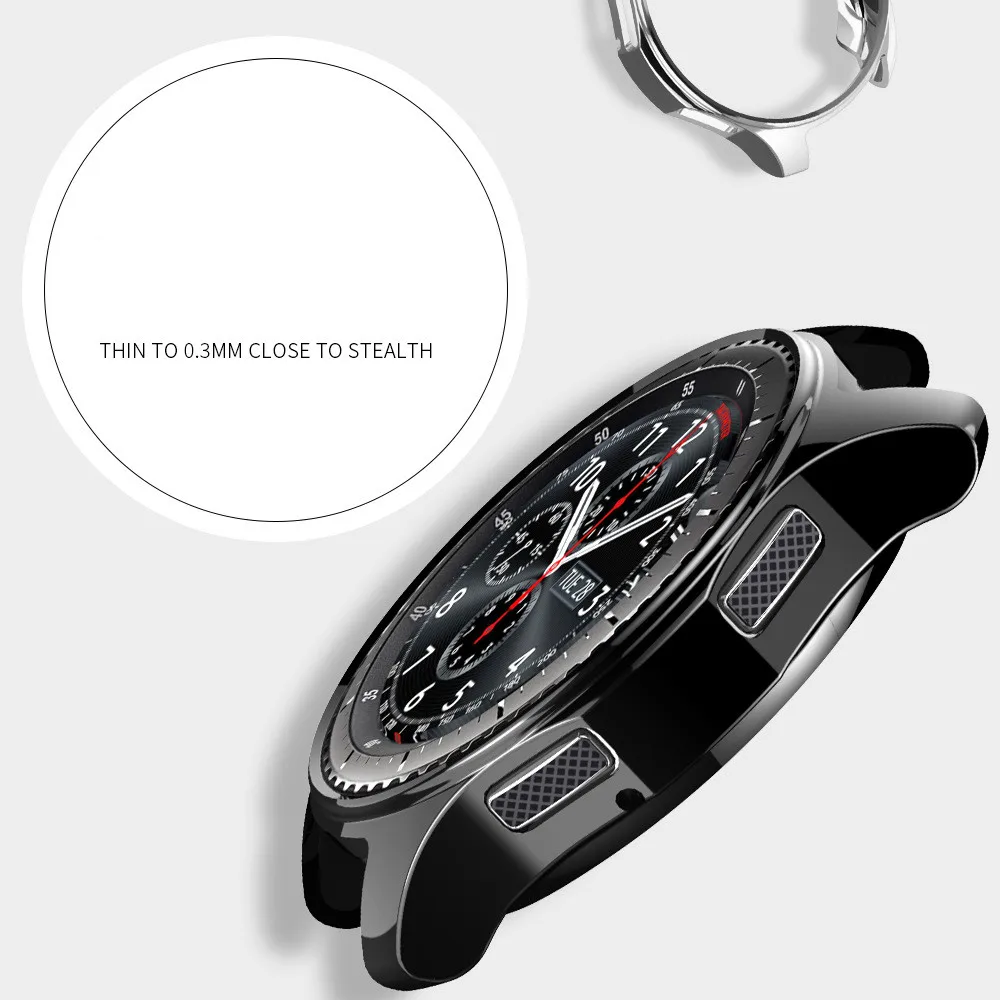 Чехол gear S3 frontier для samsung Galaxy watch 46 мм 42 мм чехол с гальваническим покрытием gear s3 classic gear спортивный защитный чехол