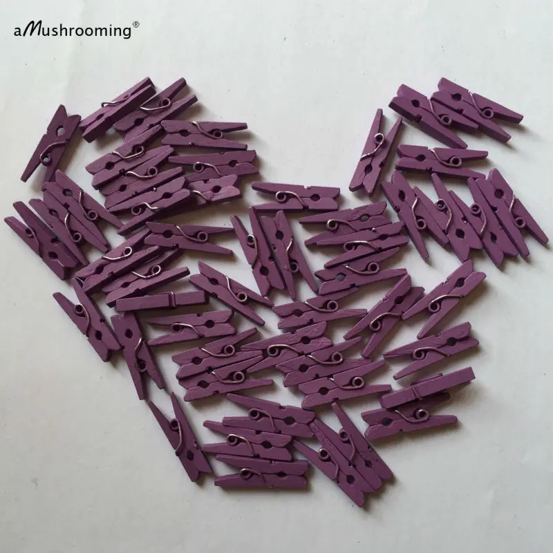 500 милые крошечные Деревянные прищепки для одежды | Украшения свадебного