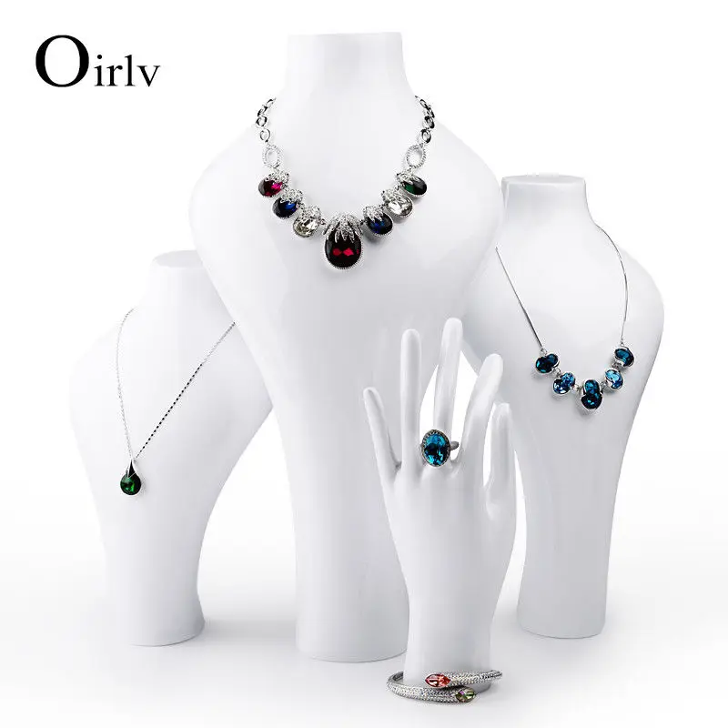 Oirlv Бесплатная доставка Белый Смола hand rack jewelry Кольцо braclet держатель дисплея |