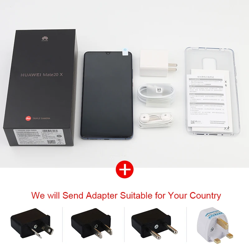 Huawei mate 20X4G смартфон 7 2 &quotполный экран 2244x1080 Kirin 980 Восьмиядерный Android 9 5000 mAh 4 камеры