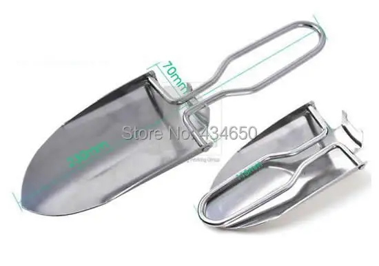 Free shipping!!!Stainless Steel Folding Shovel hot sale oril color 70x230mm 10PCs/Lot Sold By Lot | Украшения и аксессуары