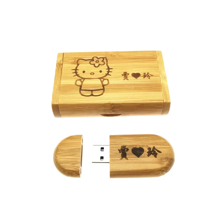 High Speed USB 3.0 (One PCS FREE LOGO) wooden usb + box Flash Drive pendrive 8gb 16gb 32gb 64gb photography wedding gift | Компьютеры и