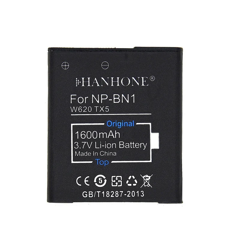 5 шт. 1600 мАч Высокая емкость NP BN1 батарея + ЖК зарядное устройство USB для Sony TX9 W670 WX100