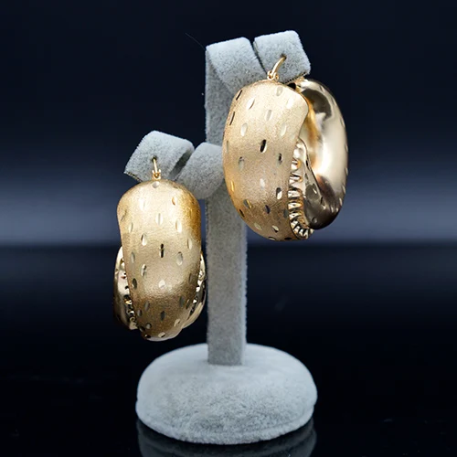 Sunny Jewelry Медные Ювелирные наборы для женщин колье серьги кулон большие круглые Ювелирные наборы для свадебных ювелирных изделий подарки - Окраска металла: Earrings