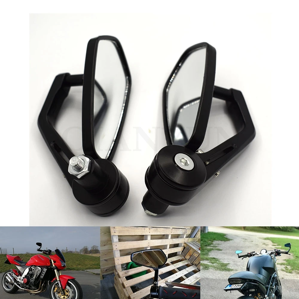 

Universal Motorcycle Bar End Rearview Mirrors 7/8" 22mm For HONDA CB500F CB 500 F CB500 F CB 500F 2013-2014 black
