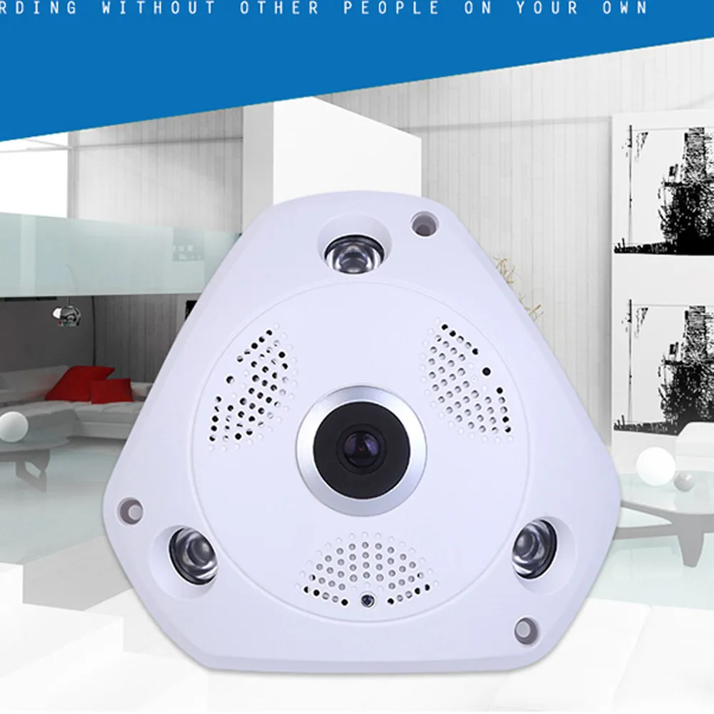360 для панорамной съемки Камера 960 P Скрытая ИК Камера лампочка Wifi "рыбий глаз" крытая видеонаблюдения монитор оповещение при обнаружении Wi-Fi#20