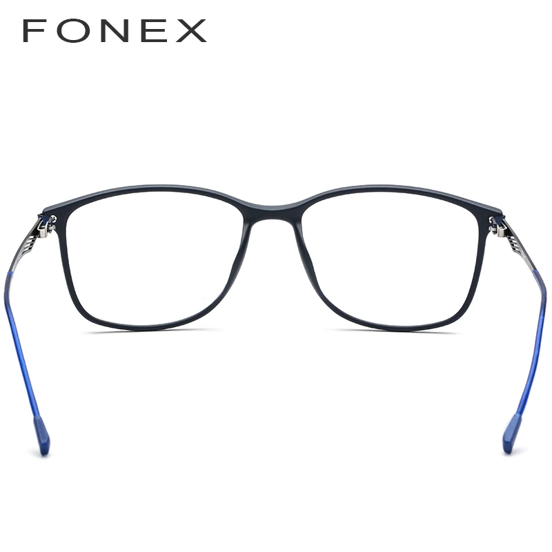FONEX TR90 сплав Оптическое стекло es для мужчин полный квадратный близорукость по рецепту стекло для глаз es рамка корейские Безвинтовые очки 9854